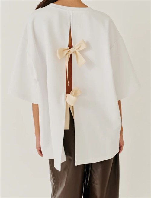 THE GARMENT BOW TEE ONE SIZE WHITE
